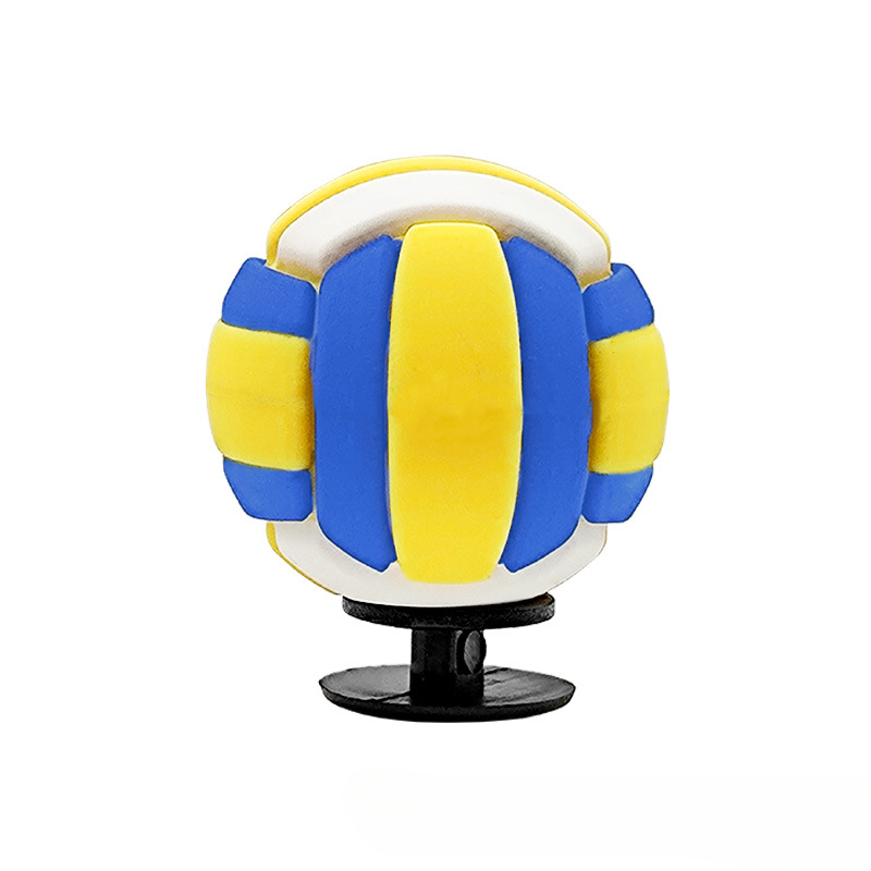 Al por mayor 10pcs PVC Stereo Football Rugby Diy Hebillas